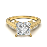 Cathedral Solitaire Frame 1.8mm thickness Yellow Gold
