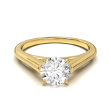 Cathedral Solitaire Frame 1.8mm thickness Yellow Gold