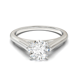 Cathedral Solitaire Frame 1.8mm thickness White Gold