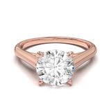 Cathedral Solitaire Frame 1.8mm thickness Rose Gold