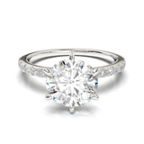 Tiffany Style Pavé Frame White Gold