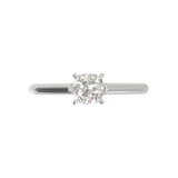 Cathedral Solitaire Frame 1.8mm thickness White Gold
