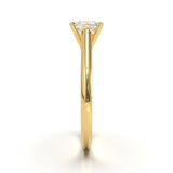 Cathedral Solitaire Frame 1.8mm thickness Yellow Gold