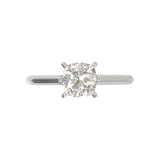 Cathedral Solitaire Frame 1.8mm thickness White Gold