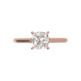 Cathedral Solitaire Frame 1.8mm thickness Rose Gold