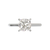 Cathedral Solitaire Frame 1.8mm thickness White Gold