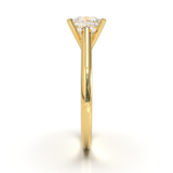 Cathedral Solitaire Frame 1.8mm thickness Yellow Gold