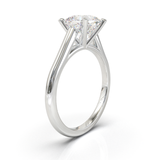 Cathedral Solitaire Frame 1.8mm thickness White Gold
