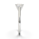 Cathedral Solitaire Frame 1.8mm thickness White Gold