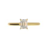 Cathedral Solitaire Frame 1.8mm thickness Yellow Gold