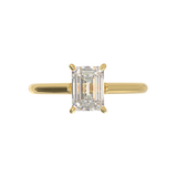 Cathedral Solitaire Frame 1.8mm thickness Yellow Gold
