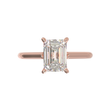 Cathedral Solitaire Frame 1.8mm thickness Rose Gold