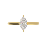 Cathedral Solitaire Frame 1.8mm thickness Yellow Gold