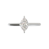 Cathedral Solitaire Frame 1.8mm thickness White Gold