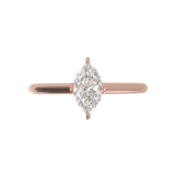 Cathedral Solitaire Frame 1.8mm thickness Rose Gold