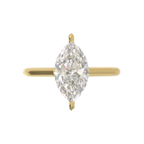 Cathedral Solitaire Frame 1.8mm thickness Yellow Gold