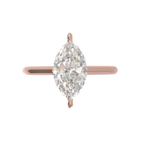 Cathedral Solitaire Frame 1.8mm thickness Rose Gold