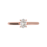 Cathedral Solitaire Frame 1.8mm thickness Rose Gold