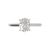 Cathedral Solitaire Frame 1.8mm thickness White Gold