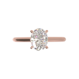 Cathedral Solitaire Frame 1.8mm thickness Rose Gold