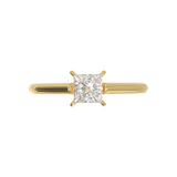 Cathedral Solitaire Frame 1.8mm thickness Yellow Gold