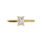 Cathedral Solitaire Frame 1.8mm thickness Yellow Gold
