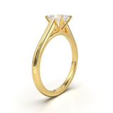 Cathedral Solitaire Frame 1.8mm thickness Yellow Gold