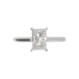 Cathedral Solitaire Frame 1.8mm thickness White Gold