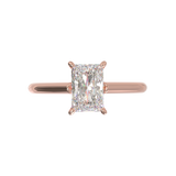 Cathedral Solitaire Frame 1.8mm thickness Rose Gold