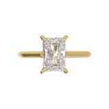 Cathedral Solitaire Frame 1.8mm thickness Yellow Gold