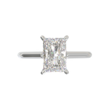 Cathedral Solitaire Frame 1.8mm thickness White Gold