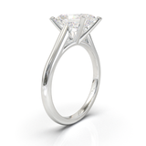 Cathedral Solitaire Frame 1.8mm thickness White Gold