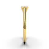 Cathedral Solitaire Frame 1.8mm thickness Yellow Gold