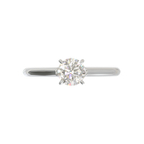 Cathedral Solitaire Frame 1.8mm thickness White Gold