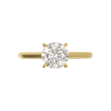 Cathedral Solitaire Frame 1.8mm thickness Yellow Gold