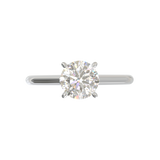 Cathedral Solitaire Frame 1.8mm thickness White Gold