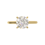 Cathedral Solitaire Frame 1.8mm thickness Yellow Gold