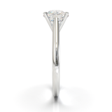 Cathedral Solitaire Frame 1.8mm thickness White Gold