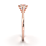 Cathedral Solitaire Frame 1.8mm thickness Rose Gold