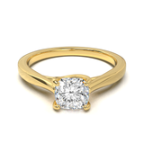 Cathedral Solitaire Frame 1.8mm thickness Yellow Gold