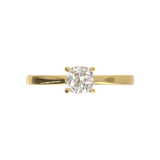 Cathedral Solitaire Frame 1.8mm thickness Yellow Gold