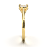 Cathedral Solitaire Frame 1.8mm thickness Yellow Gold