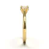 Cathedral Solitaire Frame 1.8mm thickness Yellow Gold