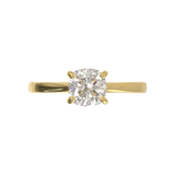 Cathedral Solitaire Frame 1.8mm thickness Yellow Gold