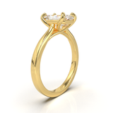Cathedral Solitaire Frame 1.8mm thickness Yellow Gold