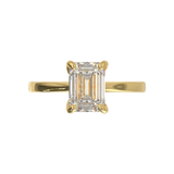 Cathedral Solitaire Frame 1.8mm thickness Yellow Gold