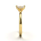 Cathedral Solitaire Frame 1.8mm thickness Yellow Gold