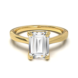 Cathedral Solitaire Frame 1.8mm thickness Yellow Gold