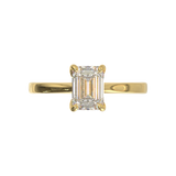 Cathedral Solitaire Frame 1.8mm thickness Yellow Gold