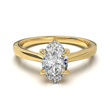 Cathedral Solitaire Frame 1.8mm thickness Yellow Gold